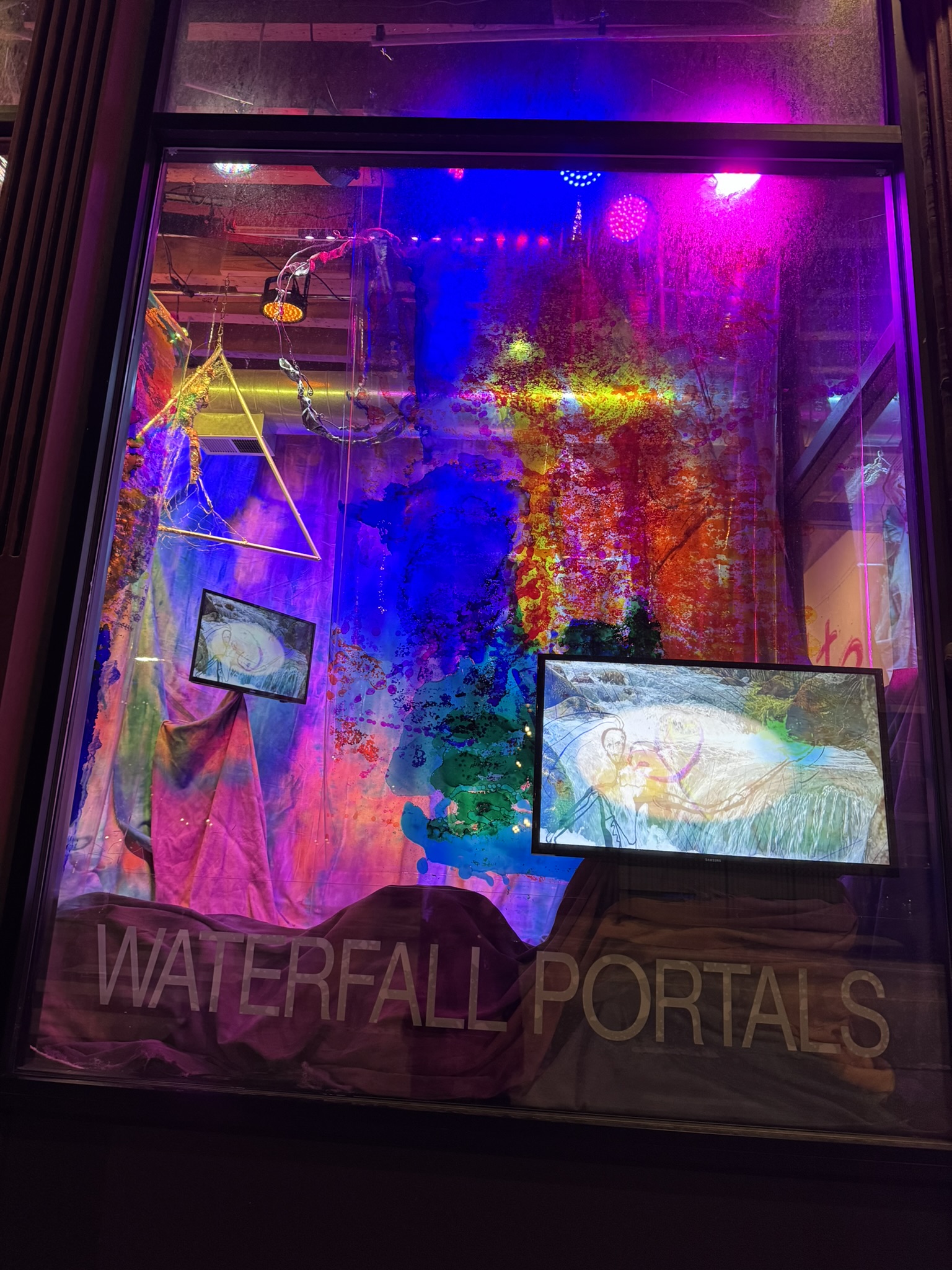 waterfall installation