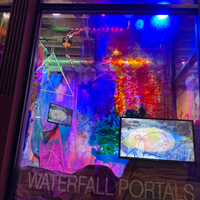 installation at art city in Chicago with essays